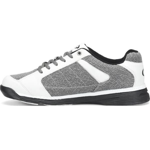 Dexter Men's Wyoming Light Grey & White Knit Bowling Shoes - Comfortable & Durable for League Play & Casual Bowling