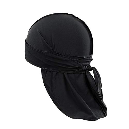 3 Pack Men's Durags Headwraps - Wave Headscarf Bandana Doo Rag for Hair Protection & Styling - Perfect for Sleep, Gym, and Everyday Wear
