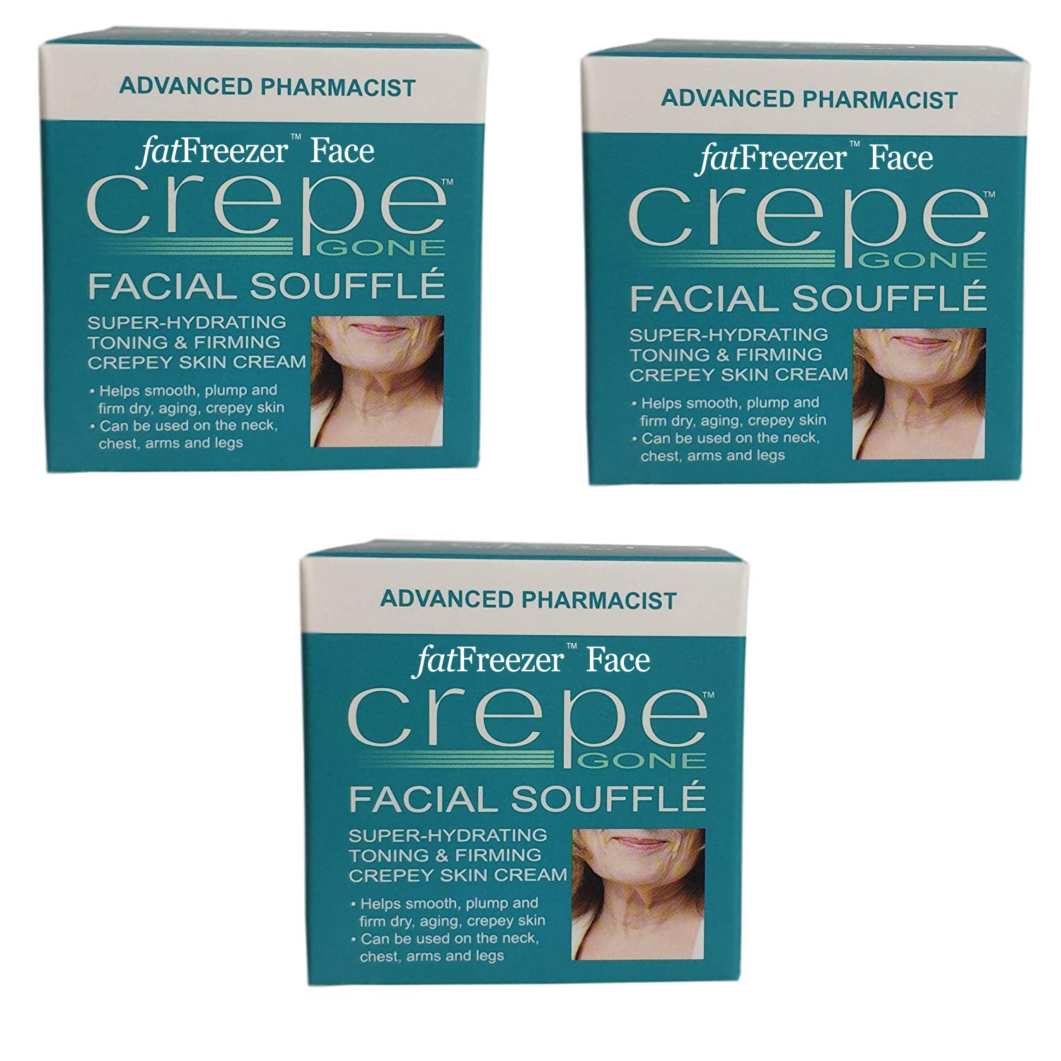 Crepe Gone Facial Souffle Anti-Aging Skin Cream - Wrinkle Reducing & Firming Treatment for Face & Neck - Perfect for Night Routine & Mature Skin Care