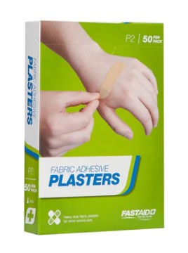 Fabric Adhesive Bandages - 72 x 19mm Wound Care Strips (50 Count) - First Aid for Cuts, Scrapes & Blisters - Perfect for Home, Office & Travel First Aid Kits