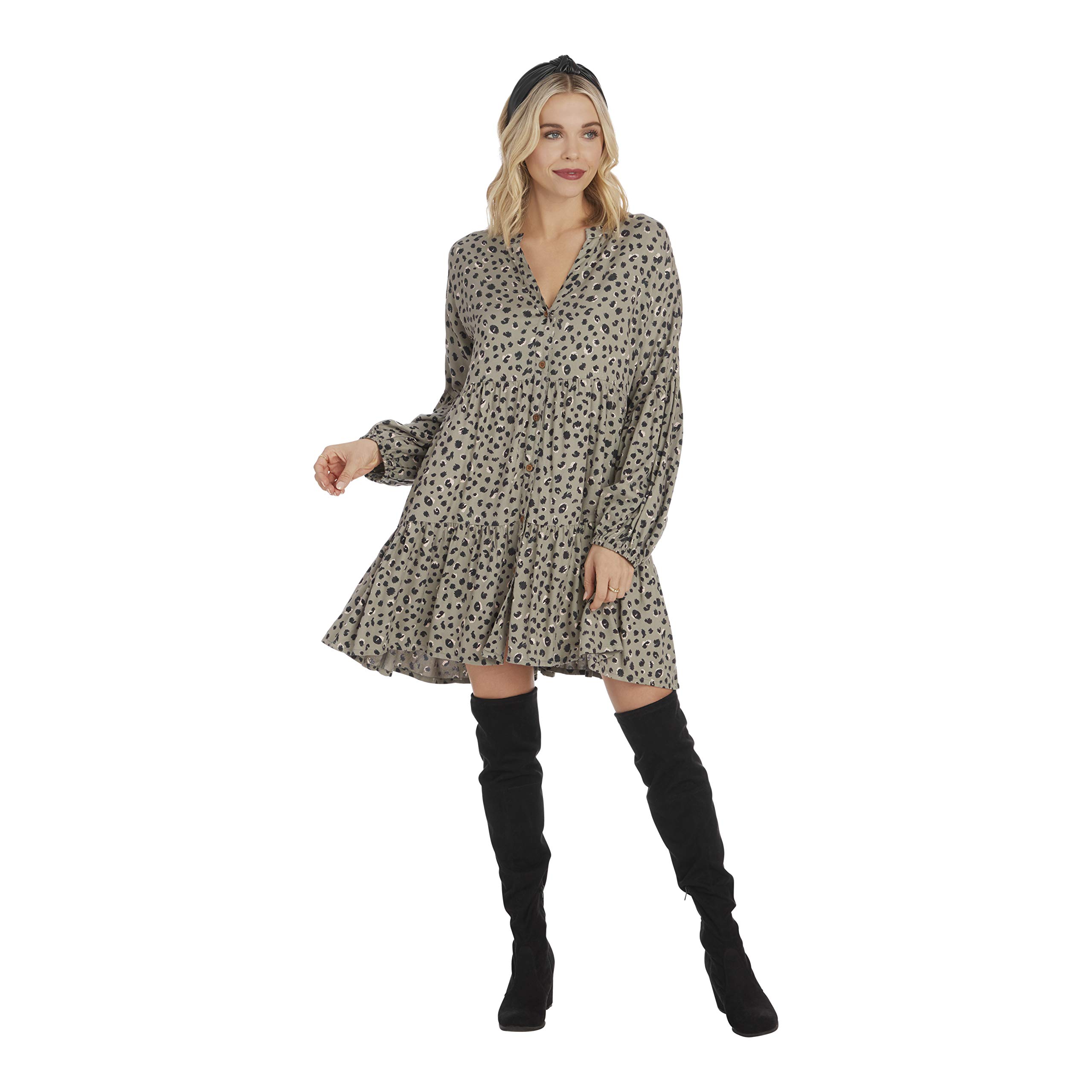 Mud Pie Women's Maybell Floral Flounce Dress - Elegant Summer Casual & Party Wear for Women