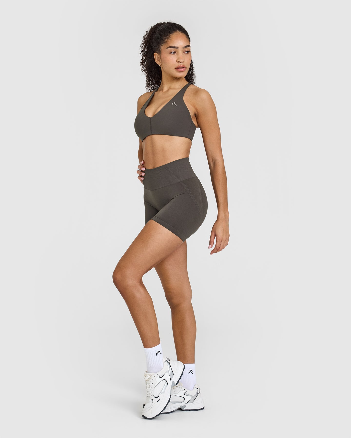 Seamless Wireless Micro Bralette - Deep Taupe | Comfortable Soft Stretchy Bra for Yoga, Lounge & Everyday Wear