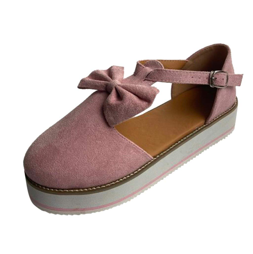 Women's Casual Round Toe Flat Pumps - Breathable Strap Buckle Design for Comfort - Perfect for Office, Party & Everyday Wear