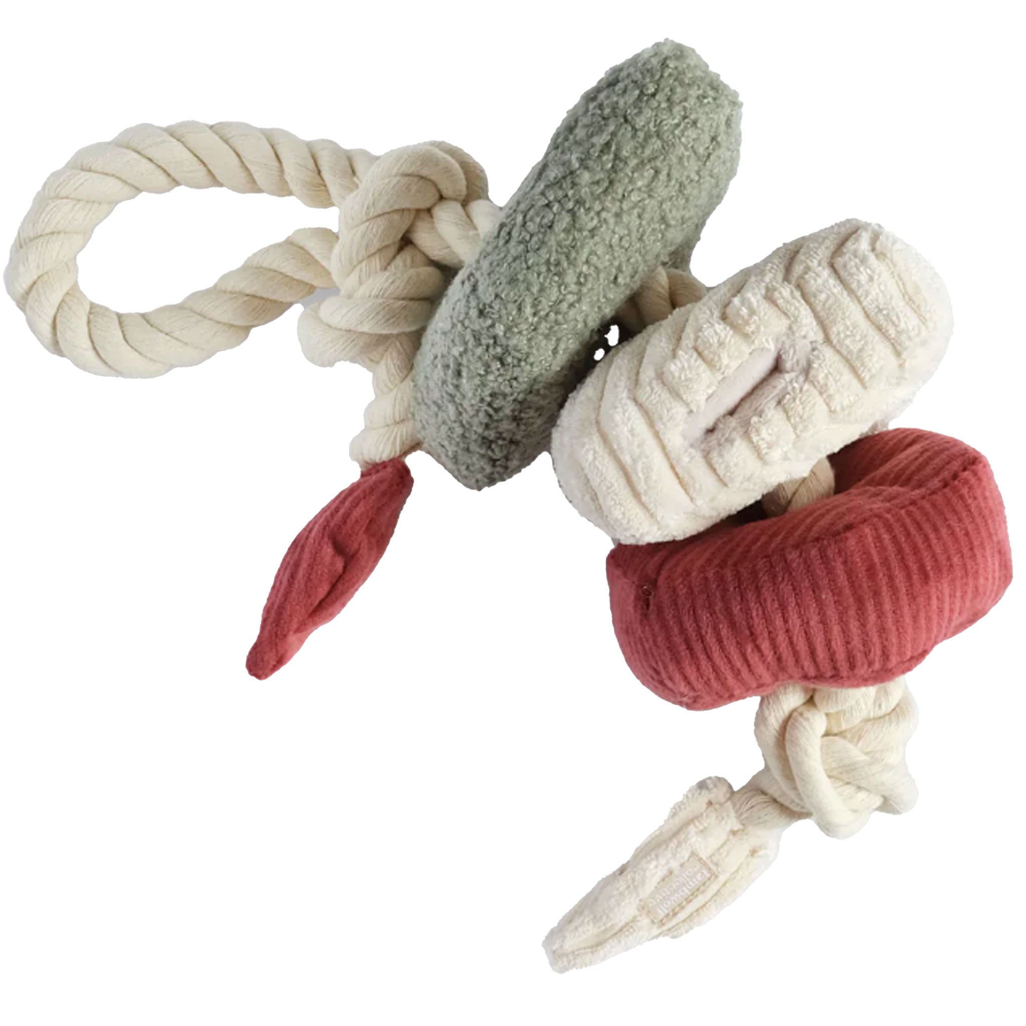 Lambwolf Holiday Block Dog Toy - Durable Chew Toy for Small & Large Dogs - Perfect for Christmas, Thanksgiving & Holiday Playtime