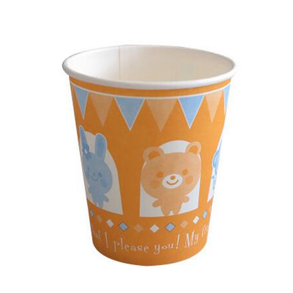 60PCS Disposable Paper Cups with Cute Animal Patterns - Eco-Friendly Party Cups for Coffee, Juice & Beverages - Perfect for Birthday Parties, Picnics & Office Events