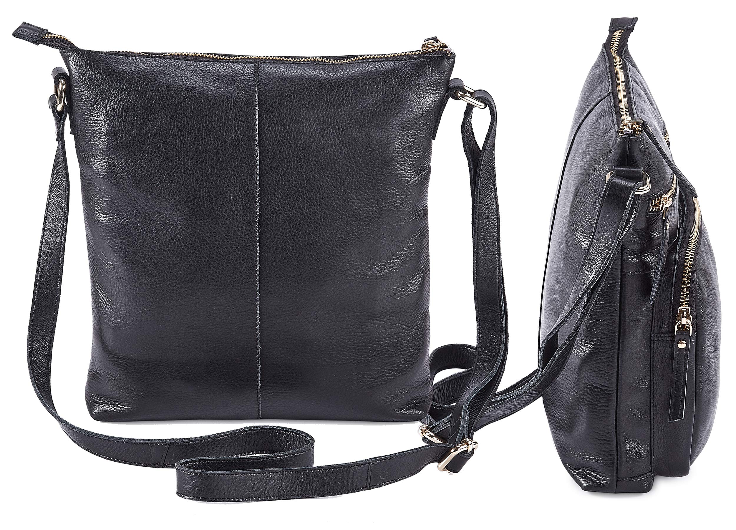 Genuine Leather Crossbody Bags for Women - Handmade Shoulder Purse with Stylish Design & Convenient Pockets | Perfect for Work, Travel & Everyday Use