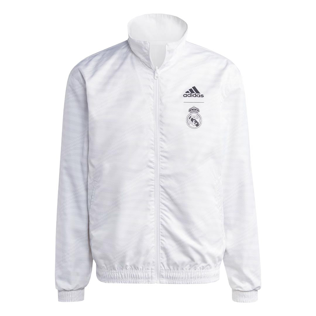 adidas Men's Real Madrid Anthem Reversible Jacket - Official Football Jersey for Training & Match Days (HT6458) | Perfect for Soccer Fans & Streetwear Fashion