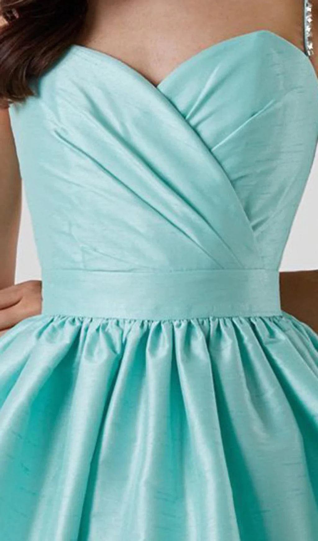 Mint Green Diamond Suspender Dress for Women - Elegant & Stylish Party Wear for Weddings, Dates & Special Occasions