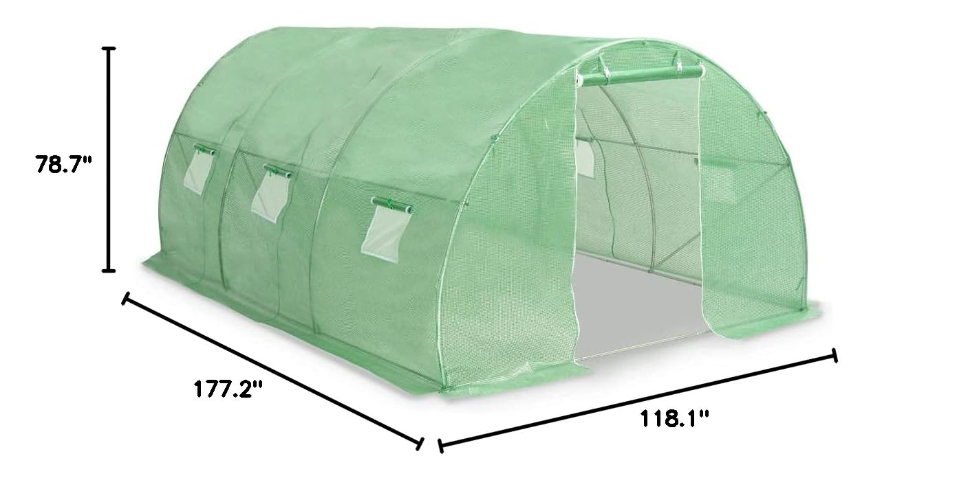 Outdoor Greenhouse Tent 145.3 ft² - 177.2