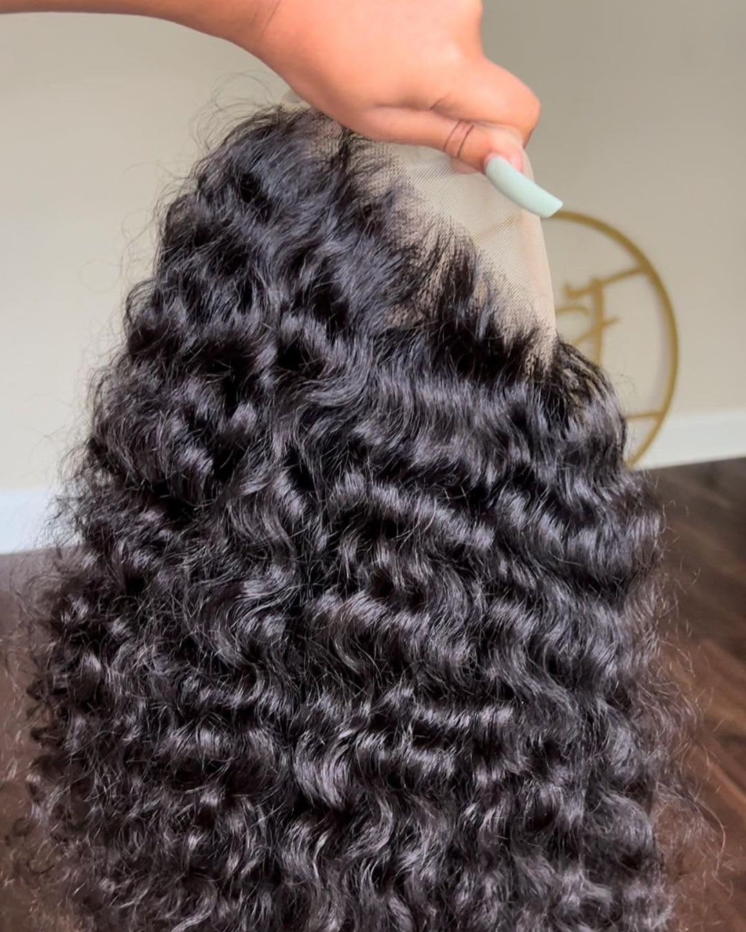 MEODI Deep Curly 13x4 HD Lace Frontal - Invisible Pre-Plucked Human Hair 20 Inch for Natural Look | Blends with All Skin Tones | Perfect for Daily Wear, Parties & Special Occasions