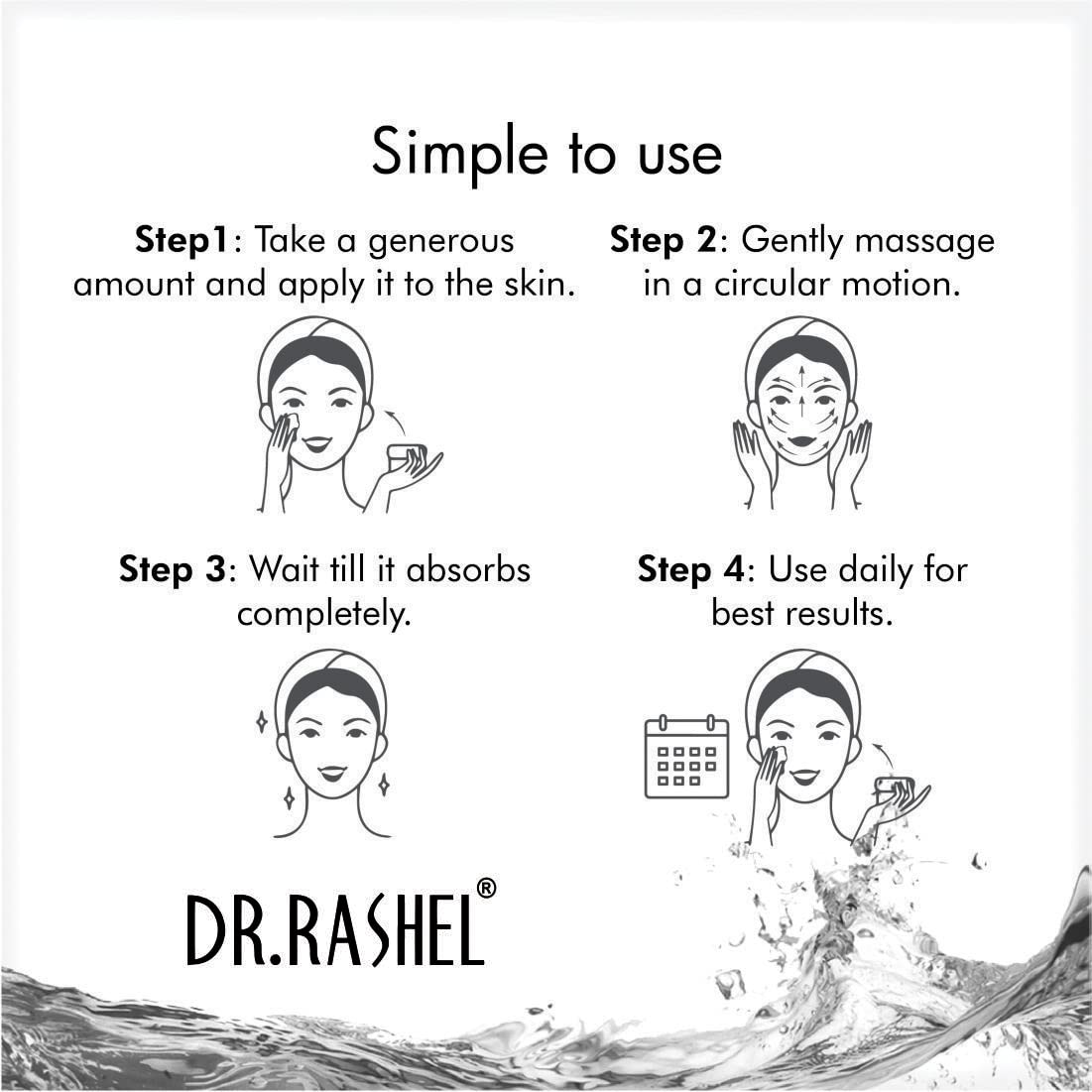 DR.RASHEL Multani Mitti Face Cream for Women & Men - 380ml | All Skin Types | Deep Hydration, Moisturizing & Nourishing | Vegan & Paraben-Free | Soft, Healthy & Repaired Skin | Perfect for Daily Skincare Routine & Dry Skin Relief