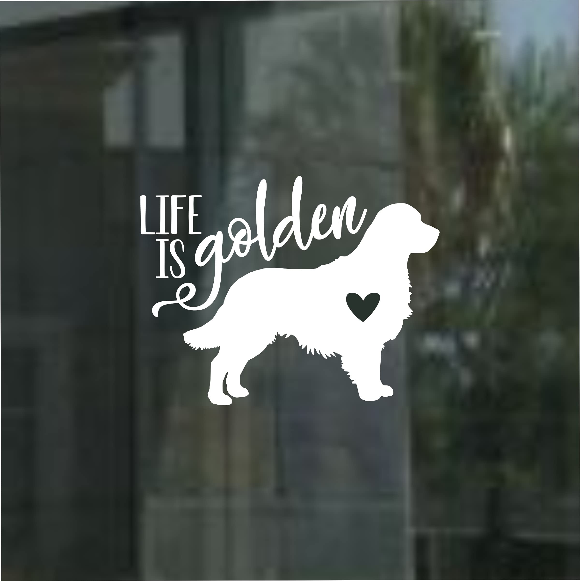 Golden Retriever Car Decal Sticker - Waterproof Vinyl Window Decal for Cars, Trucks, Laptops - Perfect Gift for Dog Lovers & Golden Retriever Fans - Great for Car Decor, Pet Lover Gifts, and Personalizing Your Vehicle