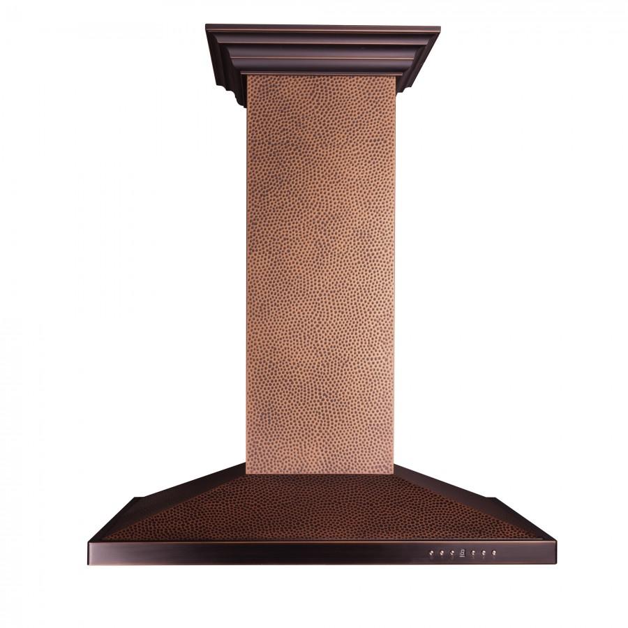 ZLINE Designer Series Hand Hammered Copper Island Mount Range Hood 8GL2Hi - Premium Kitchen Ventilation for Modern Homes | Perfect for Open Concept Kitchens & Gourmet Cooking