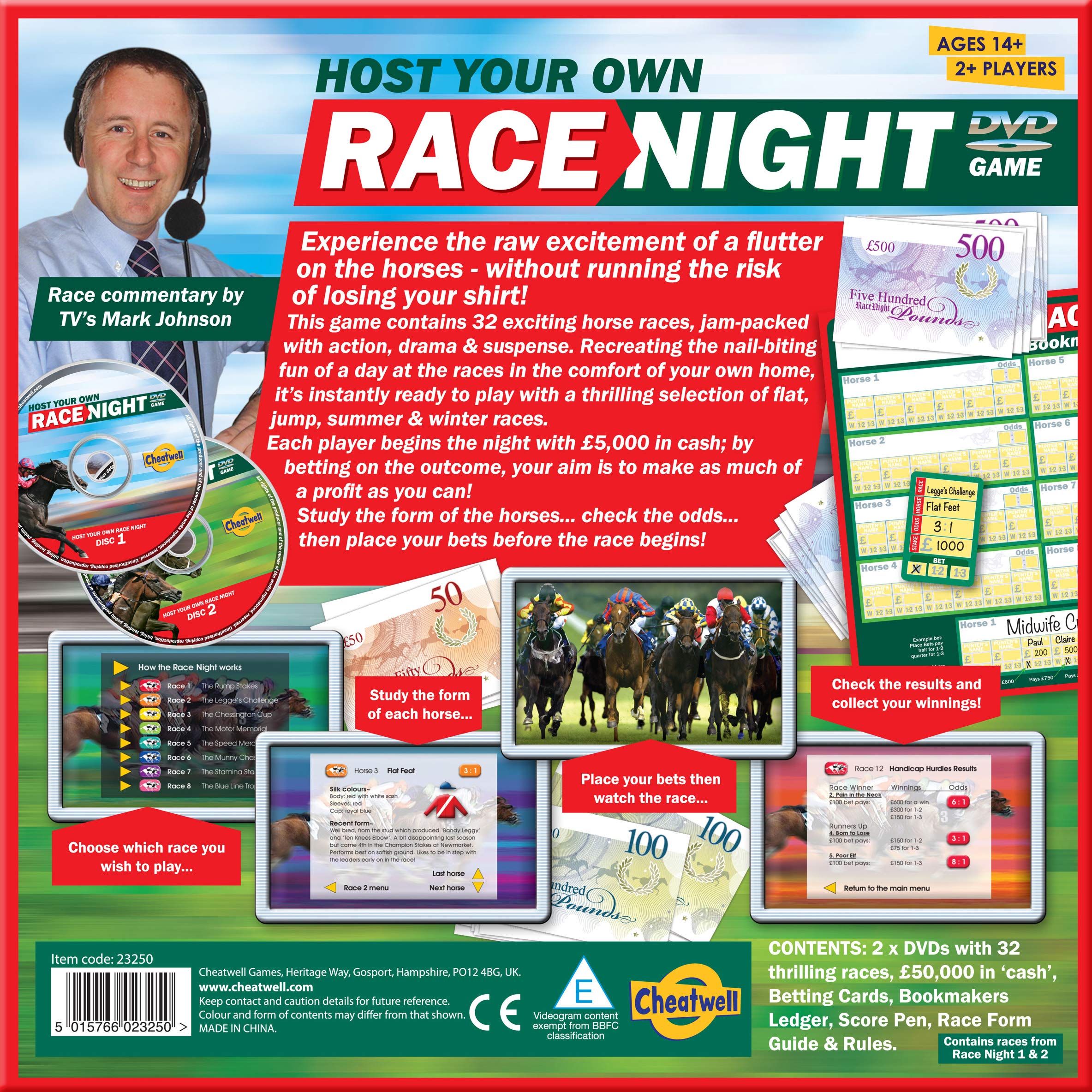 Host Your Own Race Night - Fun DIY Game Set for Family & Friends | Perfect for Parties, Game Nights & Team Building Events