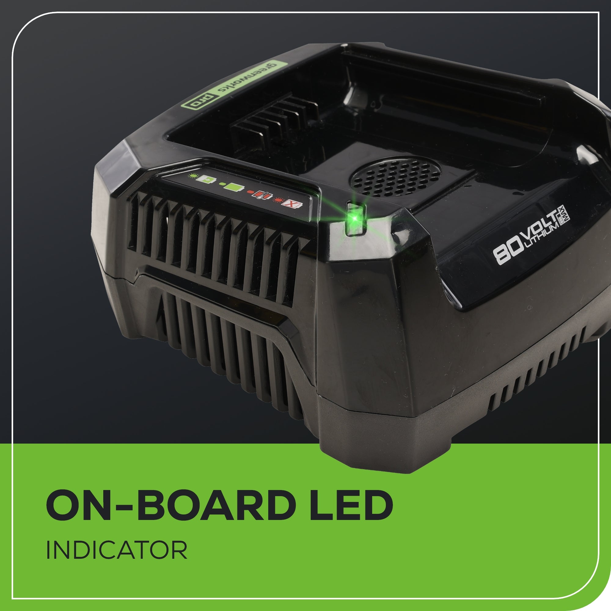 80V 6A Fast Battery Charger for Cordless Power Tools - Compatible with Lawn Mowers, Trimmers & Outdoor Equipment - Perfect for Home & Professional Use