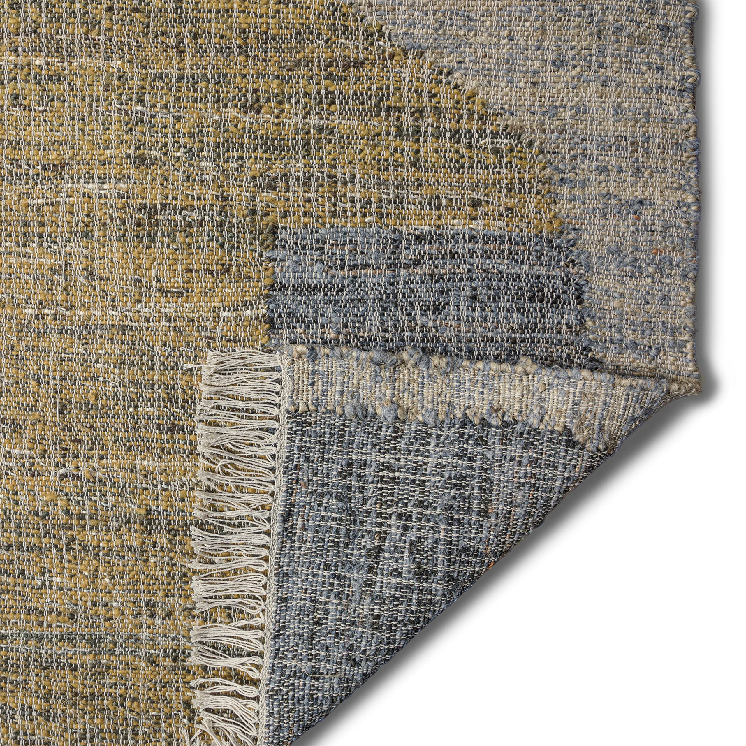 SIMPLIHOME Marlatt 6x9 Area Rug - Modern Natural & Gold Contemporary Rug for Living Room, Bedroom, Dining Room - Soft Floor Covering for Home Decor & Cozy Spaces