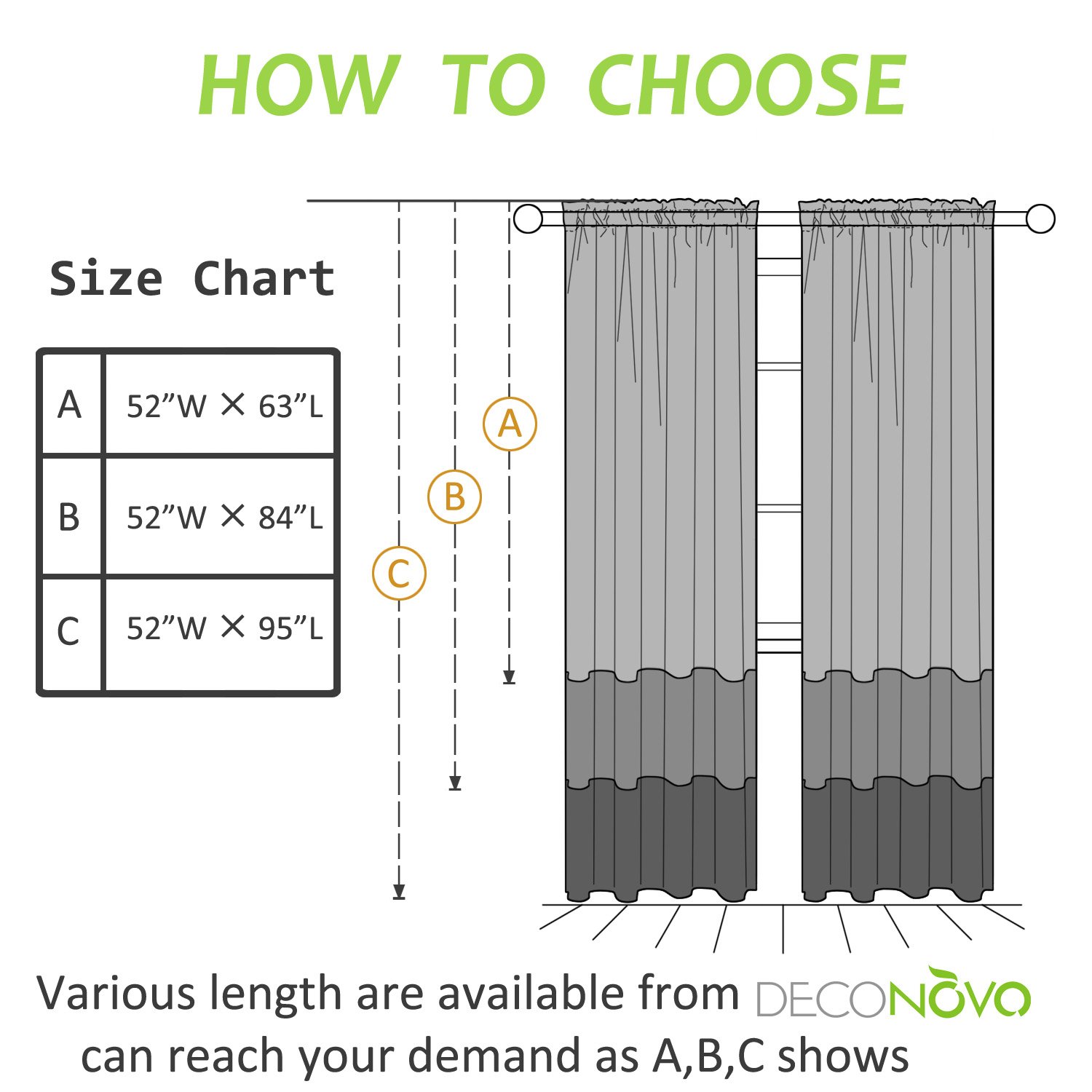 Deconovo White Rod Pocket Voile Drape Curtains with Circle Print - 52x95 Inches Sheer Window Panels for Dining Room & Living Room Decor