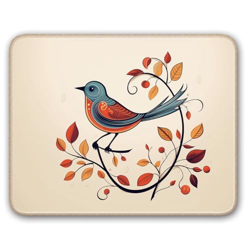 Stylized Bird and Branch 1305