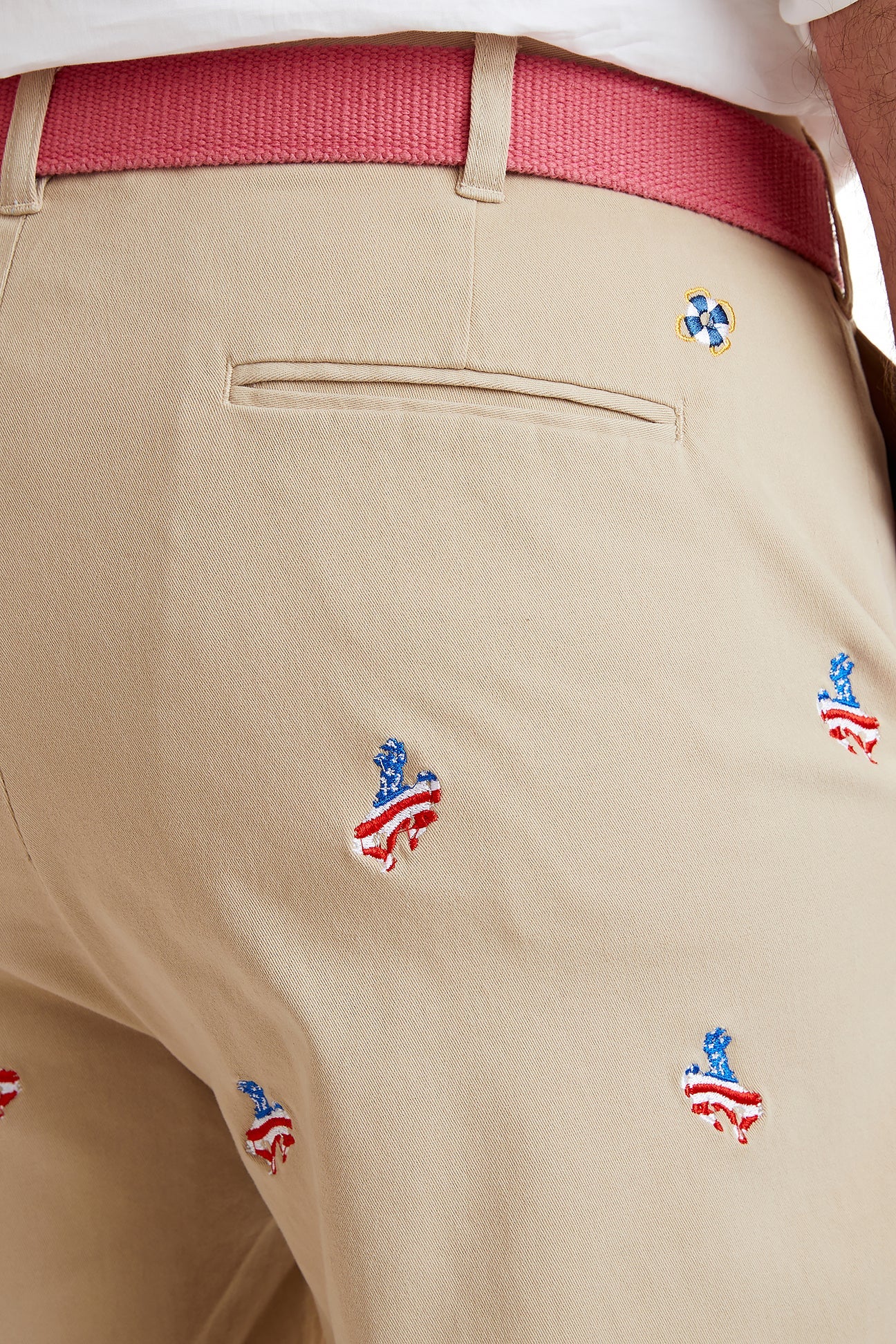 Cisco Short Stretch Twill Khaki Pants - Cowboy Americana Style for Men | Comfortable & Durable Western Wear for Rodeo, Ranch Work & Casual Outfits
