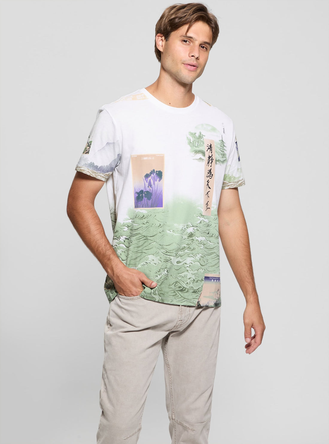 Eco-Friendly White Pacific Daydream T-Shirt for Men & Women - Casual Comfort Fit Cotton Tee for Beach, Travel, and Everyday Wear