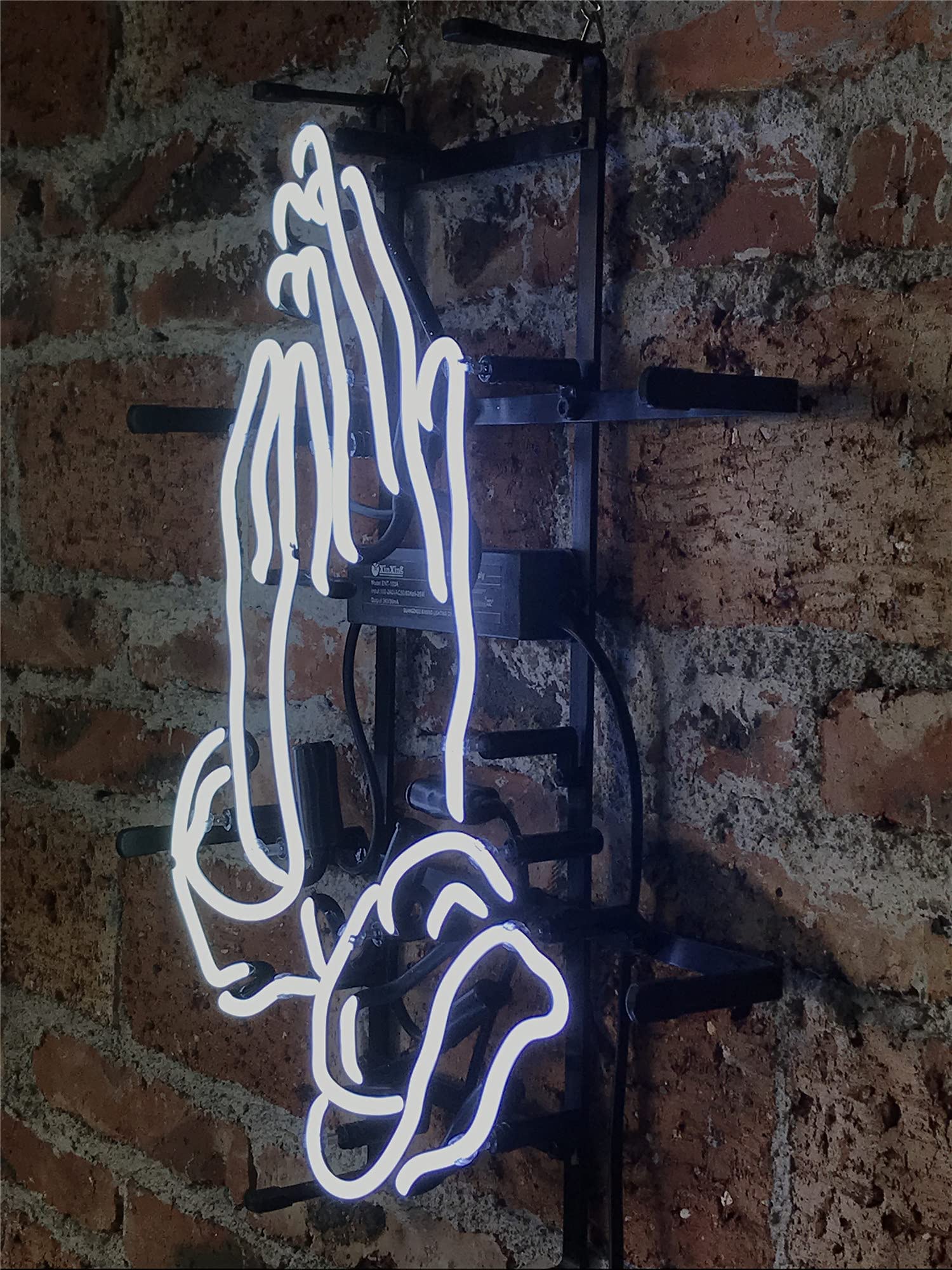 Custom Real Glass Neon Light Sign - Applaud Bar Sign for Wall Decor, Bedroom, Beer Bar & Home | Halloween & Christmas Party Decorations | Durable Hanging Neon Lights for Indoor & Outdoor Use