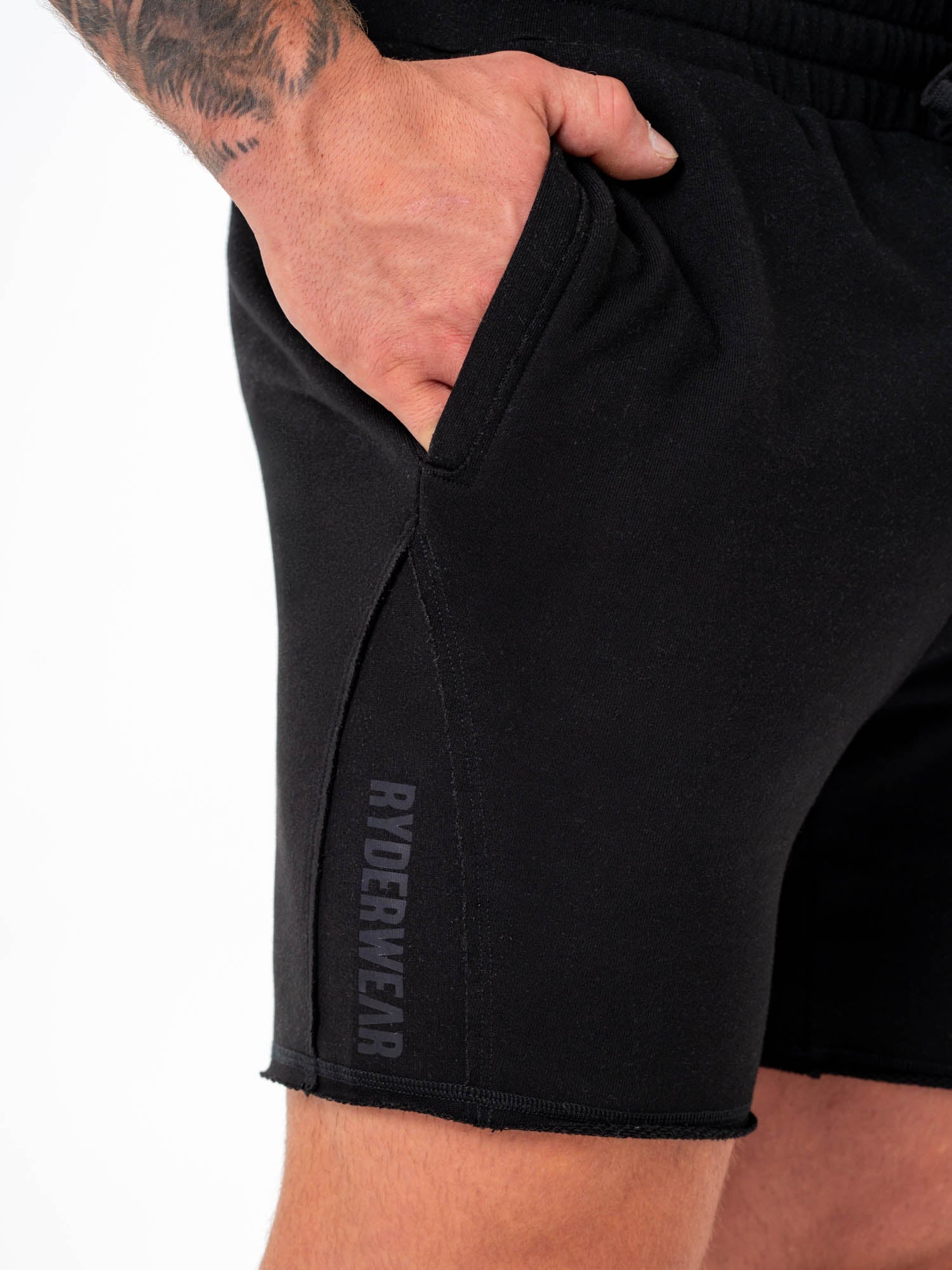 Force 6 Track Shorts for Men - Breathable Running Shorts with Pockets, Black - Perfect for Gym, Jogging & Workout