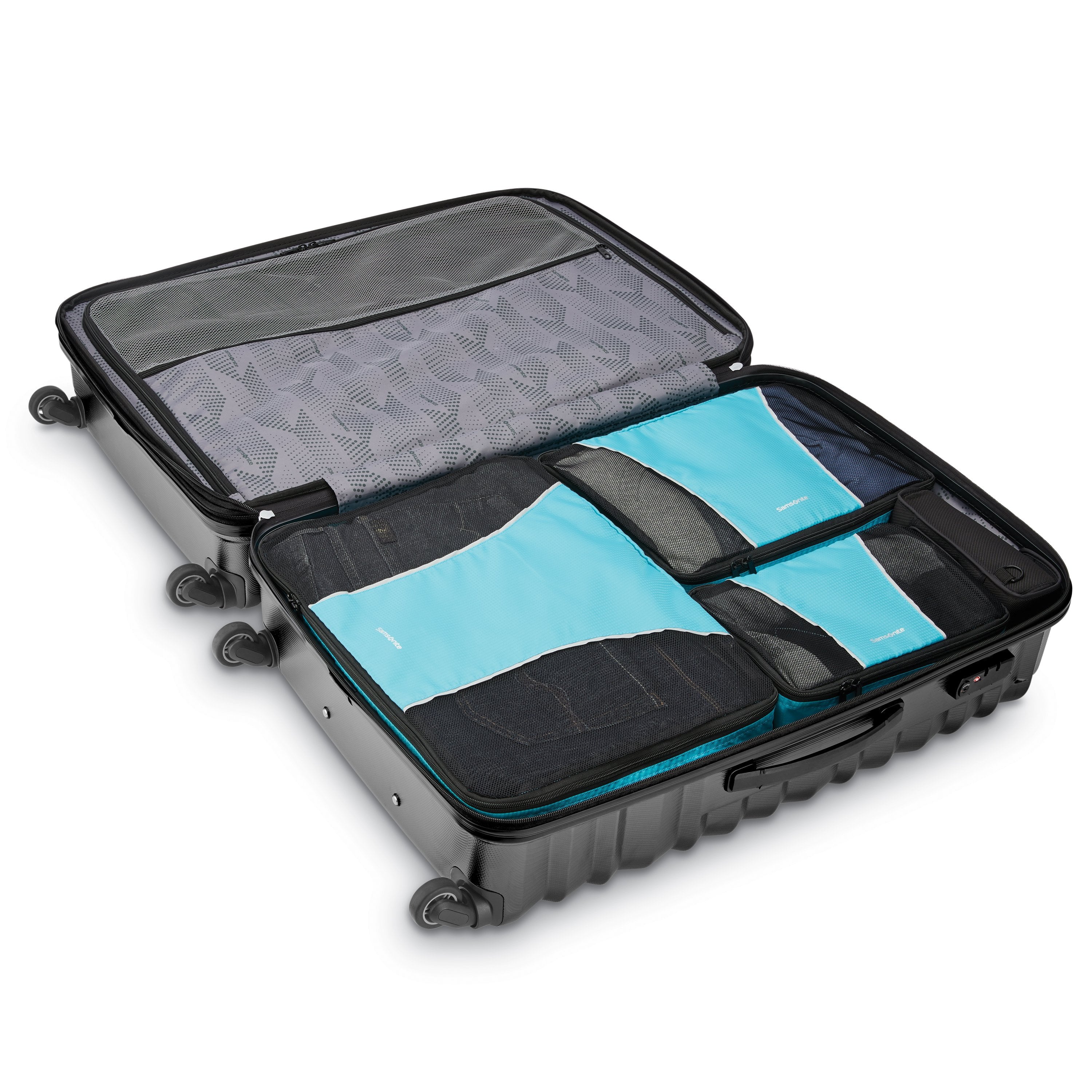 Samsonite 3-Piece Packing Cube Set - Lightweight Luggage Organizers for Travel - Perfect for Suitcases, Backpacks & Carry-Ons