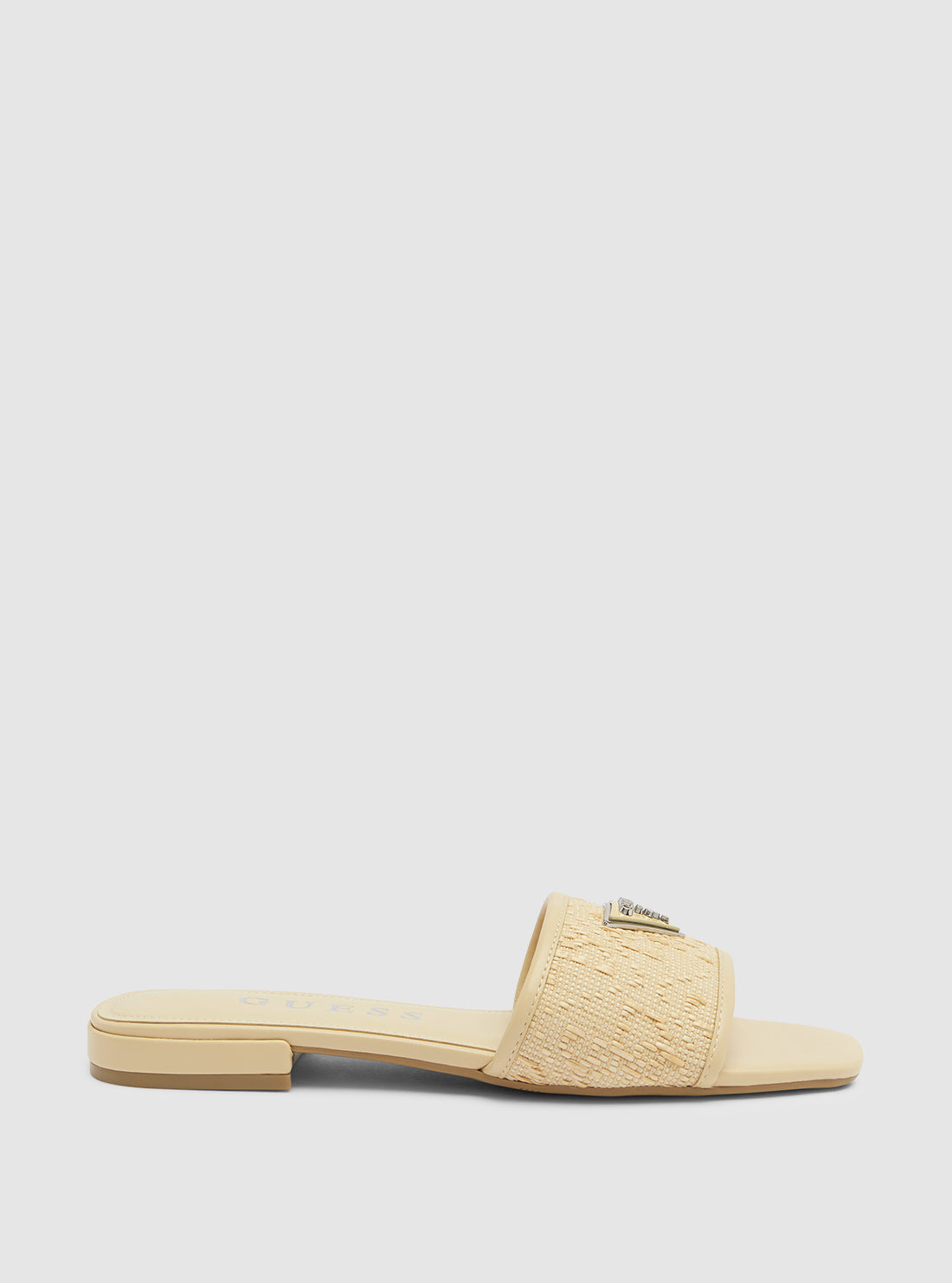 Beige Tamsey Slide Sandals for Women - Comfortable Summer Casual Shoes with Soft Cushioning - Perfect for Beach, Poolside & Vacation Wear