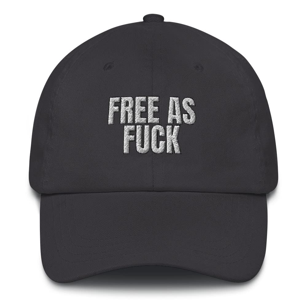 Free As Fuck Hat - Classic Dad Cap with Funny Goofy Design for Men & Women | Perfect for Casual Wear, Street Style & Outdoor Activities