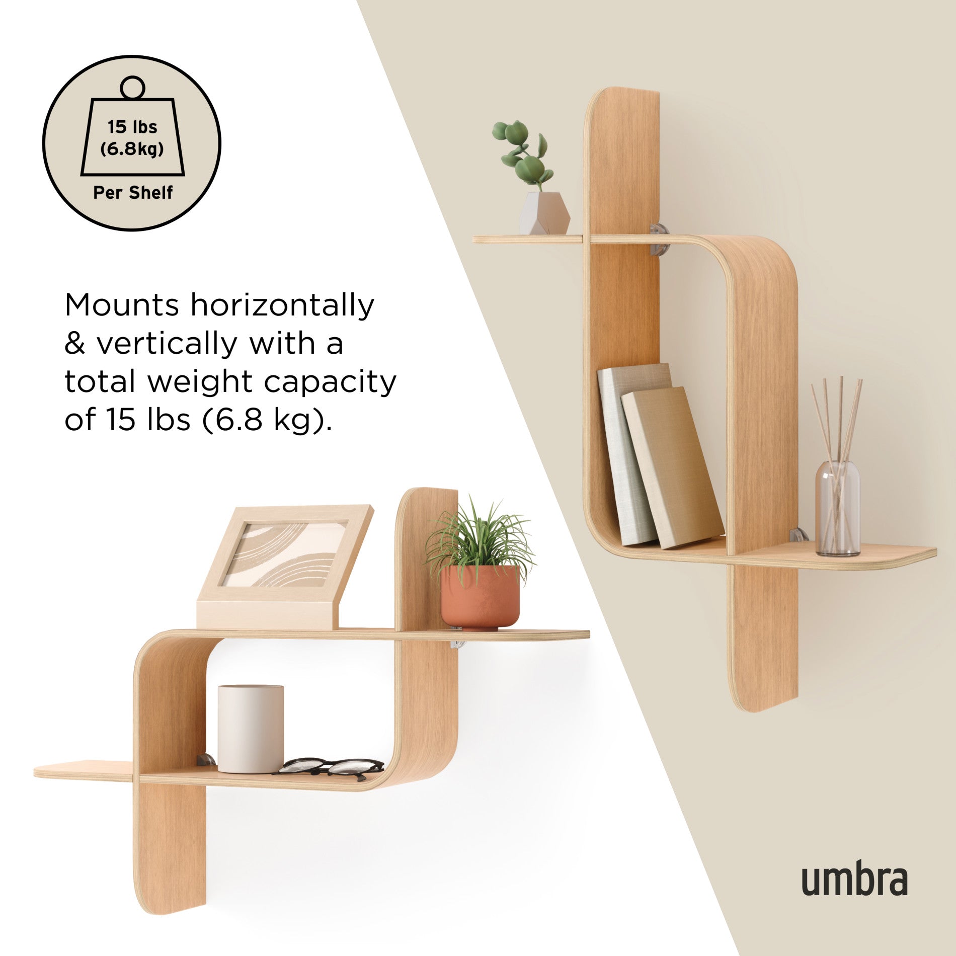Modern Floating Wall Shelf - Sturdy & Stylish Storage Solution for Living Room, Bedroom, or Office Decor | Easy Installation & Space-Saving Design