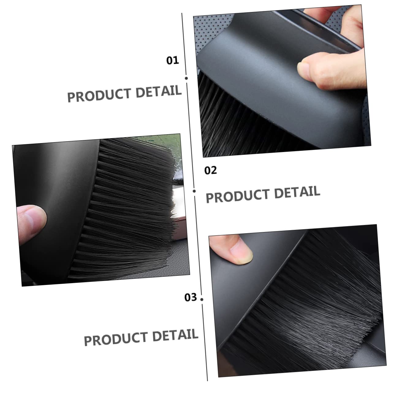 ERINGOGO Soft Fur Interior Cleaning Brush - Car Detailing & Polishing Brush for Wheels, Dashboard, and Upholstery | Perfect for Auto Detailing, Home Cleaning, and DIY Car Care