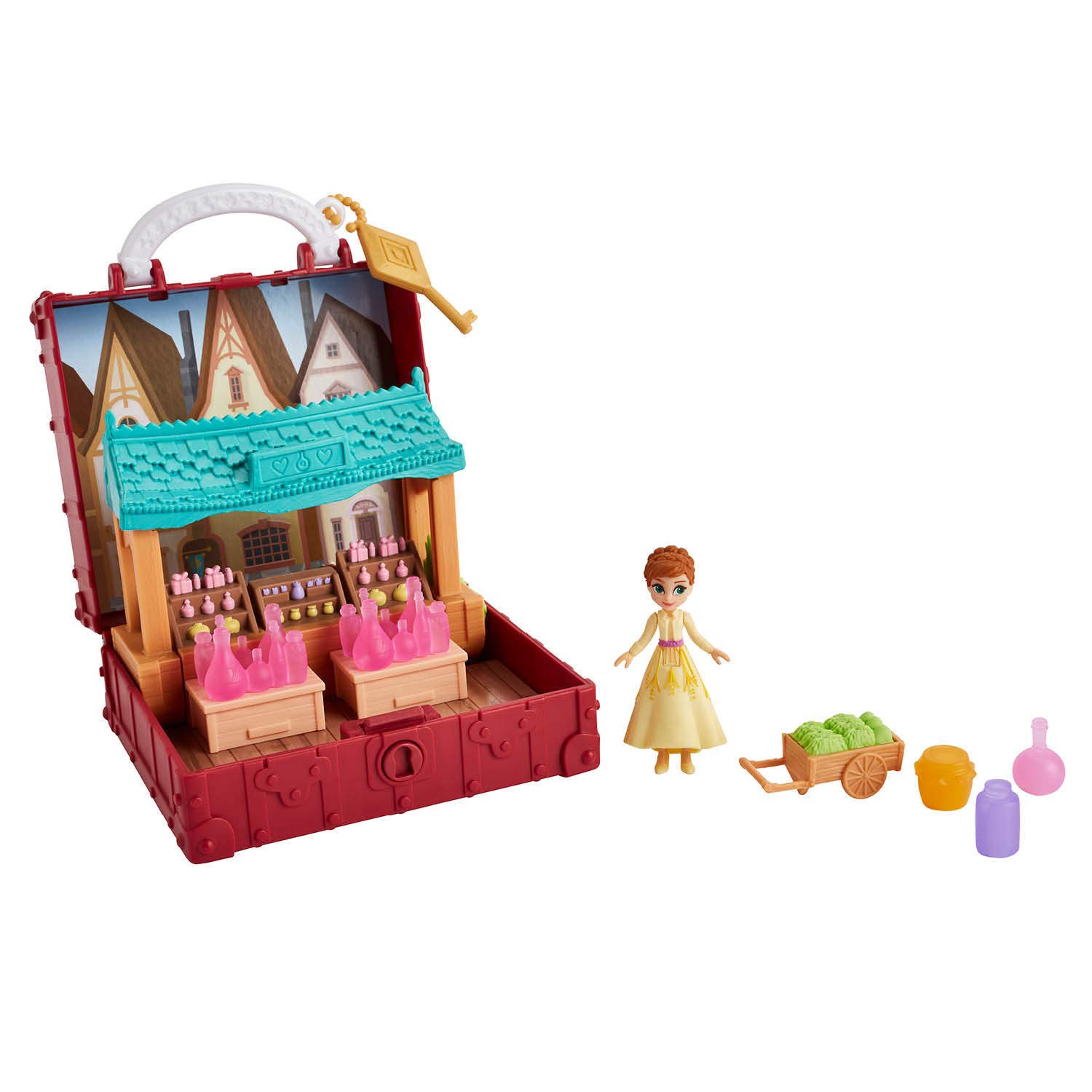 Disney Frozen 2 Pop Adventures Village Playset with Anna Doll - Portable Pop-Up Toy for Kids Ages 3+ | Birthday Gift, Pretend Play, Disney Movie Collection
