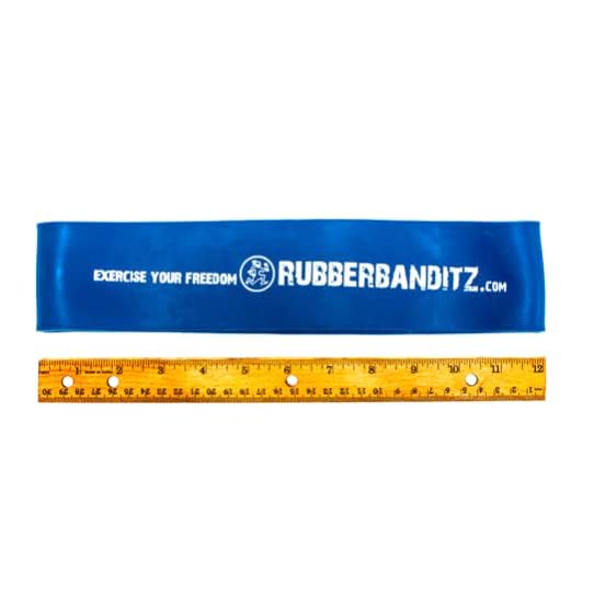 Rubberbanditz Extra Thick Booty Bands for Glutes and Legs Workouts - 5 Mini Resistance Bands (5-100 lbs) for Women - Includes Free eGuide - Perfect for Hip, Thigh, Butt & Abs Exercises - Home Gym & Outdoor Fitness Accessories
