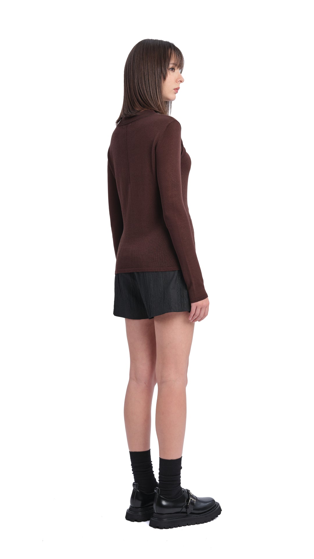 Stylish Acetate Sheer Cut Out Sweater for Women | Trendy Knit Pullover | Perfect for Casual Outfits & Evening Wear
