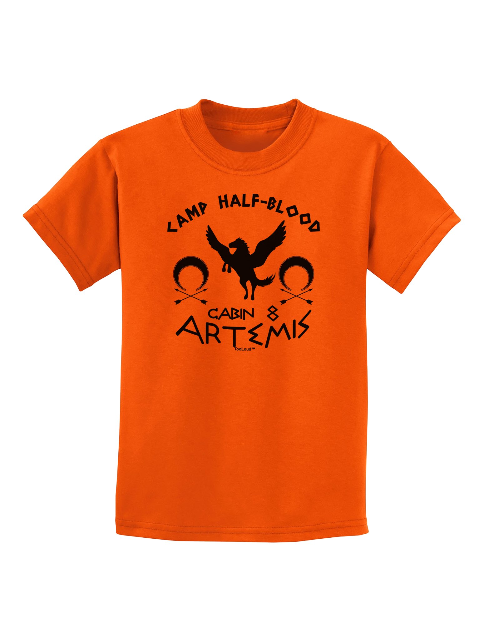 TOOLOUD Camp Half Blood Cabin 8 Artemis Kids T-Shirt for Fantasy Fans