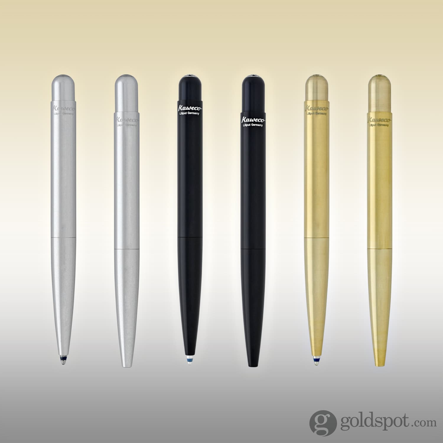 Kaweco Liliput Brass Ballpoint Pen - Premium Pocket-Sized Writing Instrument for Everyday Carry, Journaling & Travel (EF Nib)