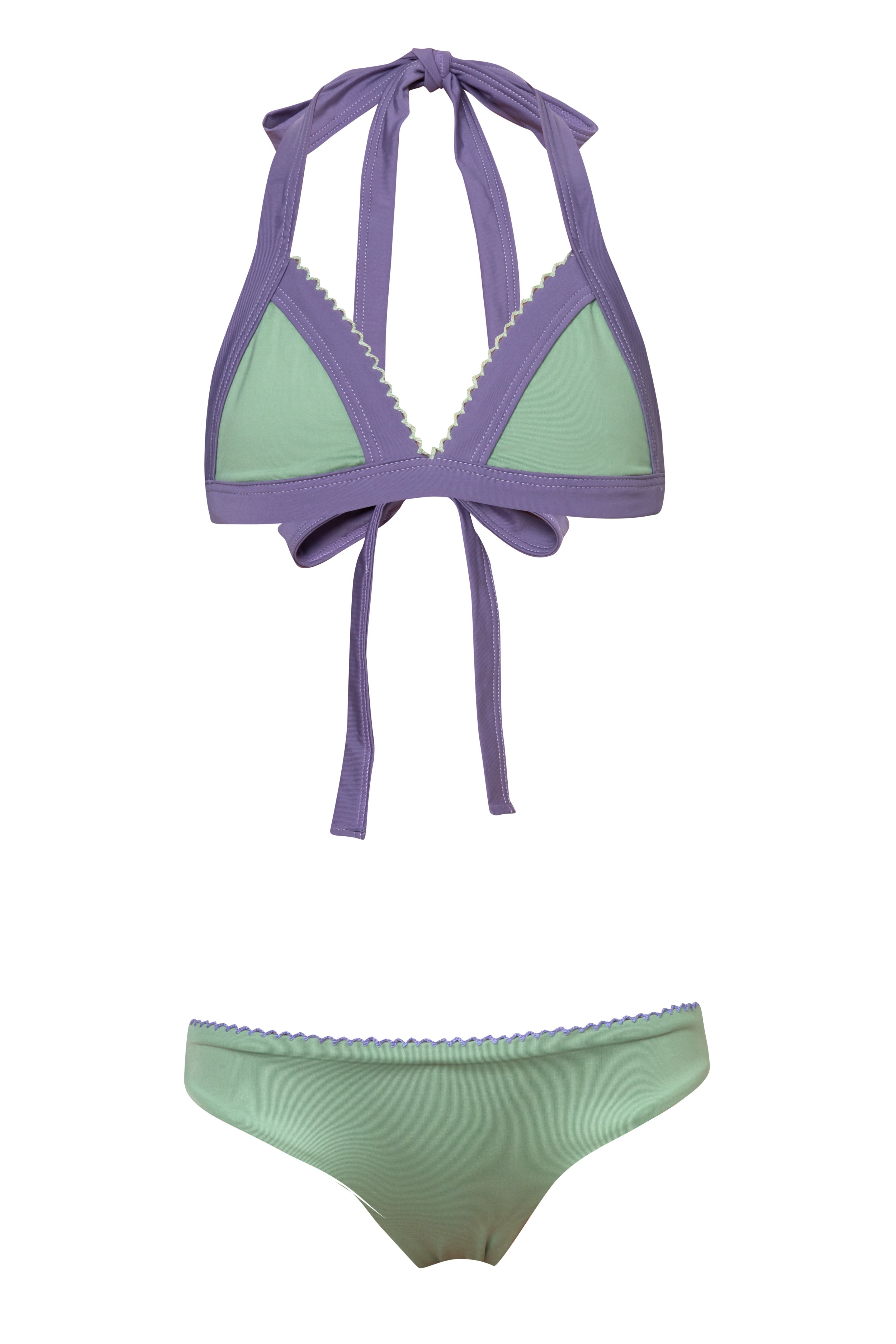 Stylish Grass Print Bikini Set for Women - Trendy Beachwear for Summer Vacations & Pool Parties