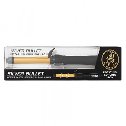 Silver Bullet Fastlane Rotating Curler Iron - Professional Hair Curling Wand for Long Lasting Waves & Curls - Perfect for Home Styling, Salon Use & Special Occasions