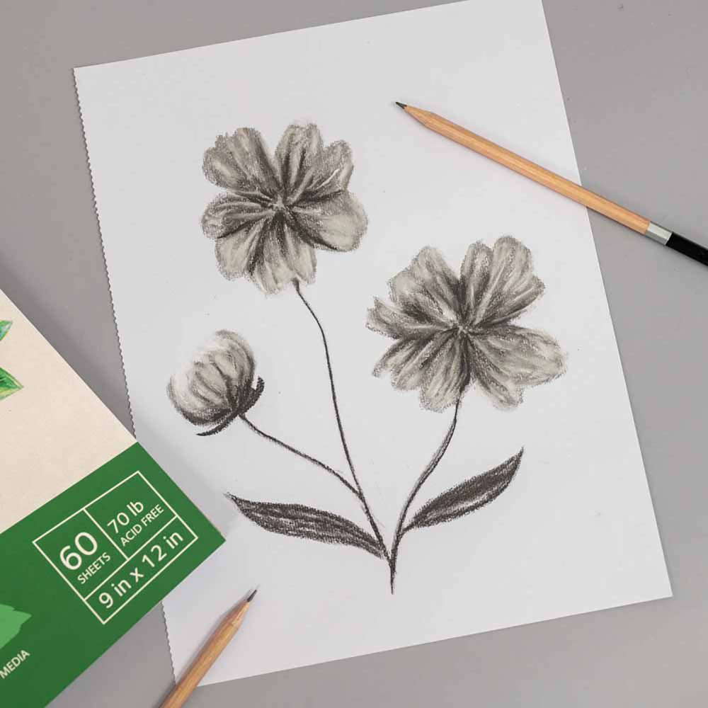 Brea Reese Spiral Bound Sketchbook - 9x12 Inches, 60 Sheets Acid-Free Drawing Paper for Artists & Students - Perfect for Sketching, Doodling & Art Projects