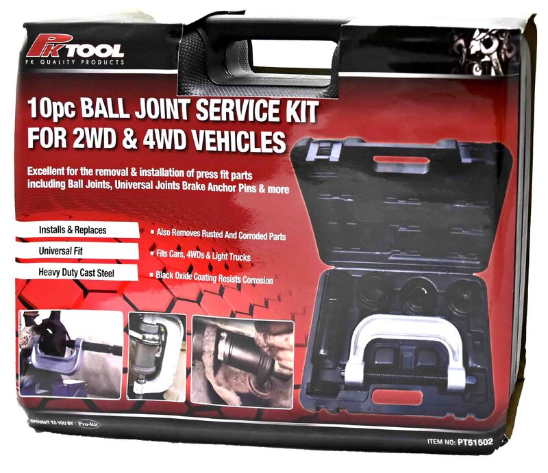 10Pc Ball Joint Service Kit for 2WD & 4WD Vehicles - U Joints & Brake Anchor Pins - Perfect for DIY Auto Repairs and Suspension Maintenance