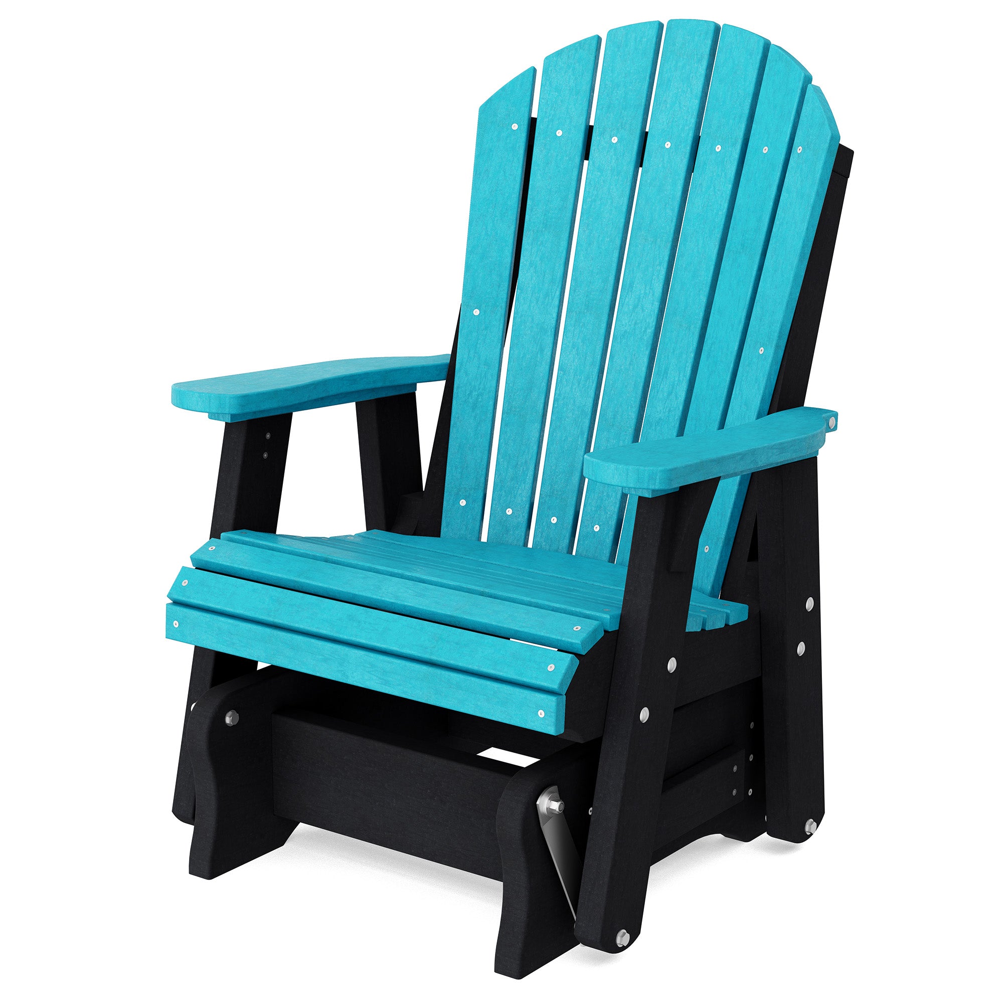 Heritage Single Glider Rocking Chair - Classic Wooden Nursery Glider for Baby Room, Breastfeeding & Relaxation - Perfect for Nurseries, Bedrooms & Living Rooms