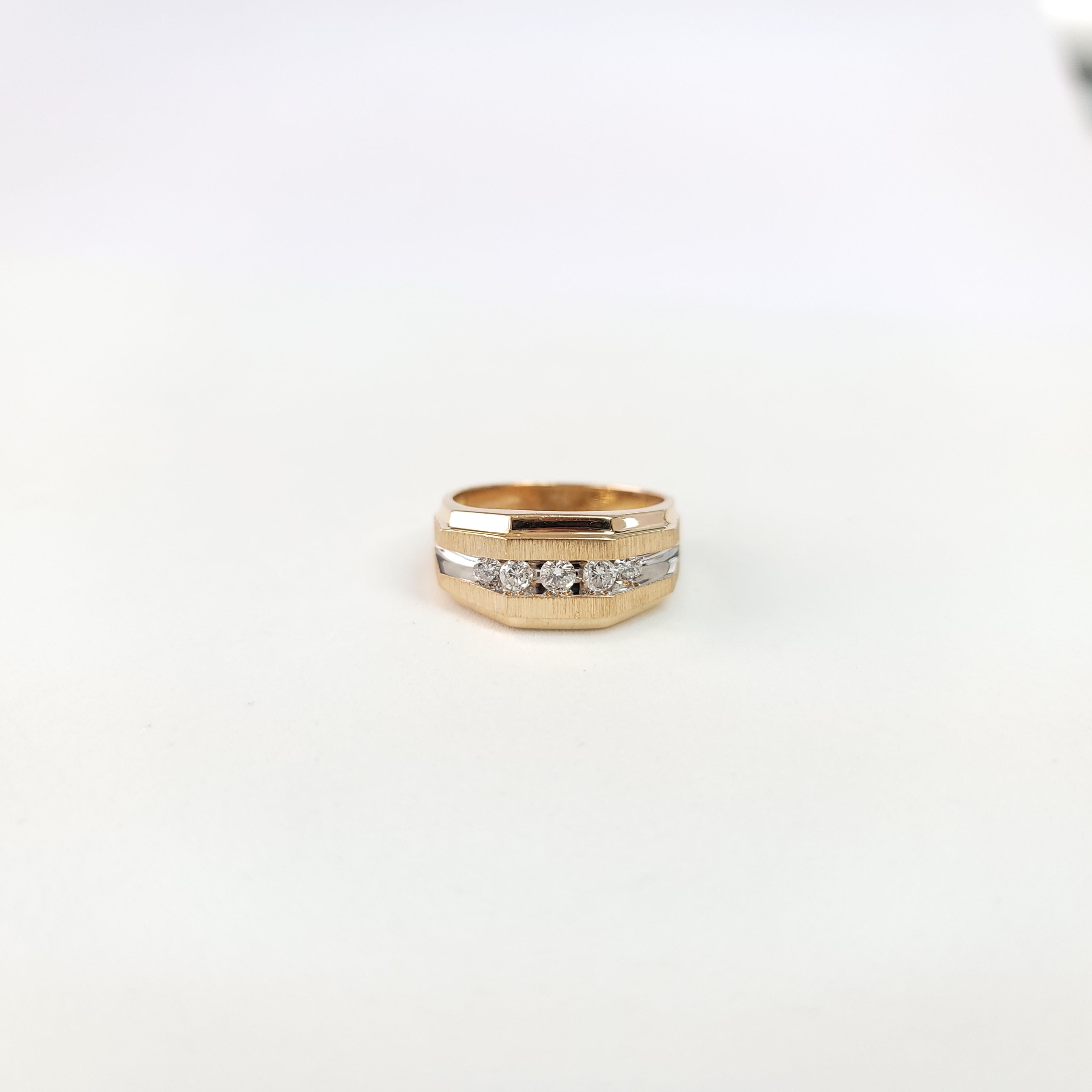 10k Yellow Gold Diamond Wedding Band with Satin Finish - 0.50cttw, Elegant Bridal Ring for Women, Perfect for Engagement, Anniversary & Special Occasions