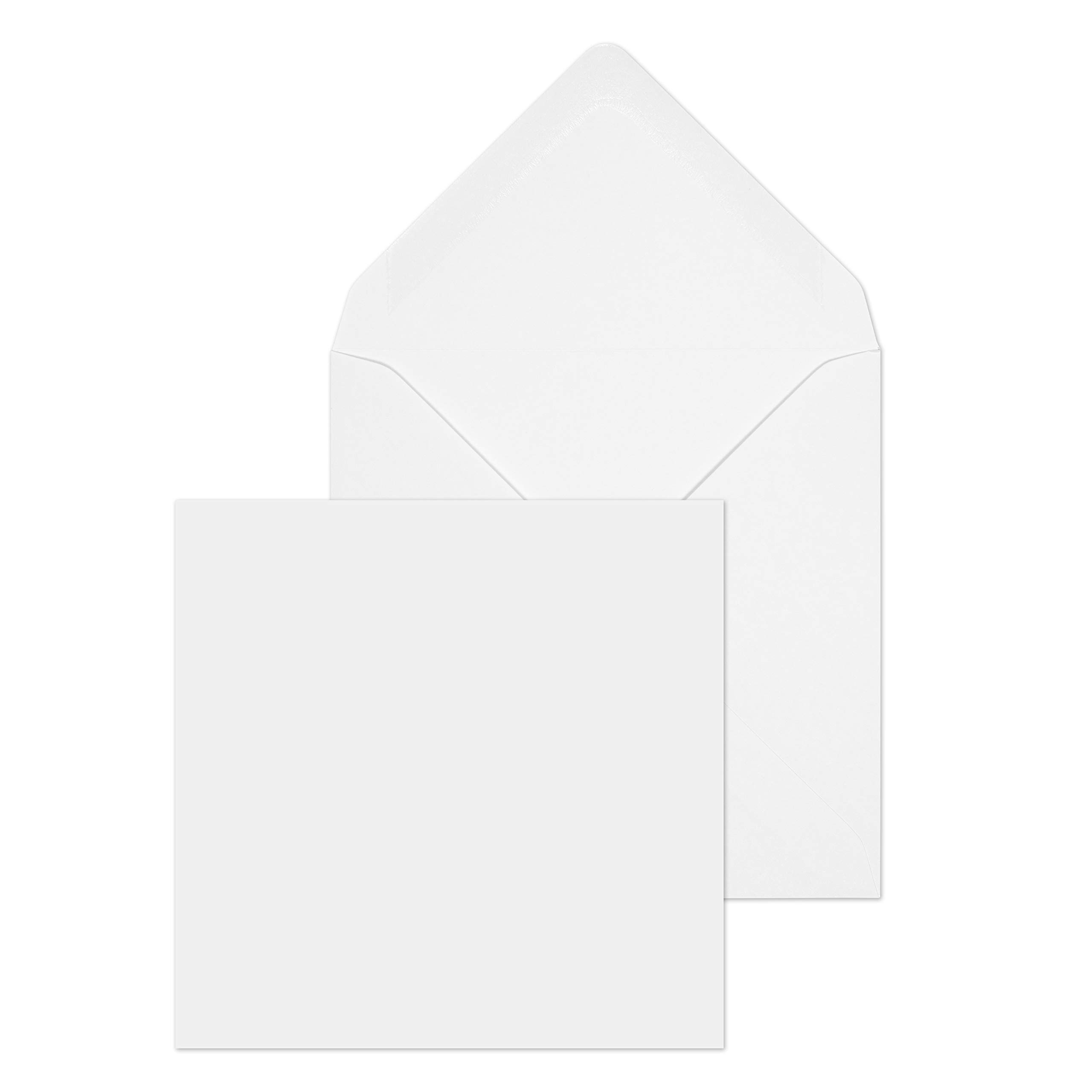 Premium 111 x 111 mm 90 GSM Square Banker Gummed Envelopes (Pack of 1000) - White Invitation Envelopes for Wedding, Business, Greeting Cards & Mailing - ENV2173