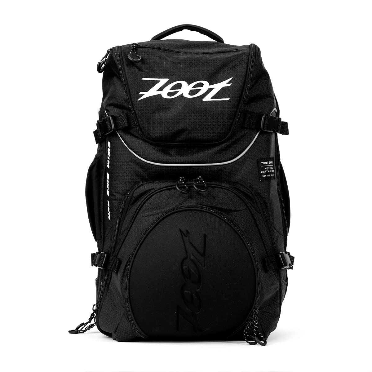 Zoot Ultra Tri Bags - Durable Triathlon Transition Bag with Multiple Storage Compartments, Waterproof Gym Bag for Men & Women - Perfect for Swim, Bike, Run Races & Workouts