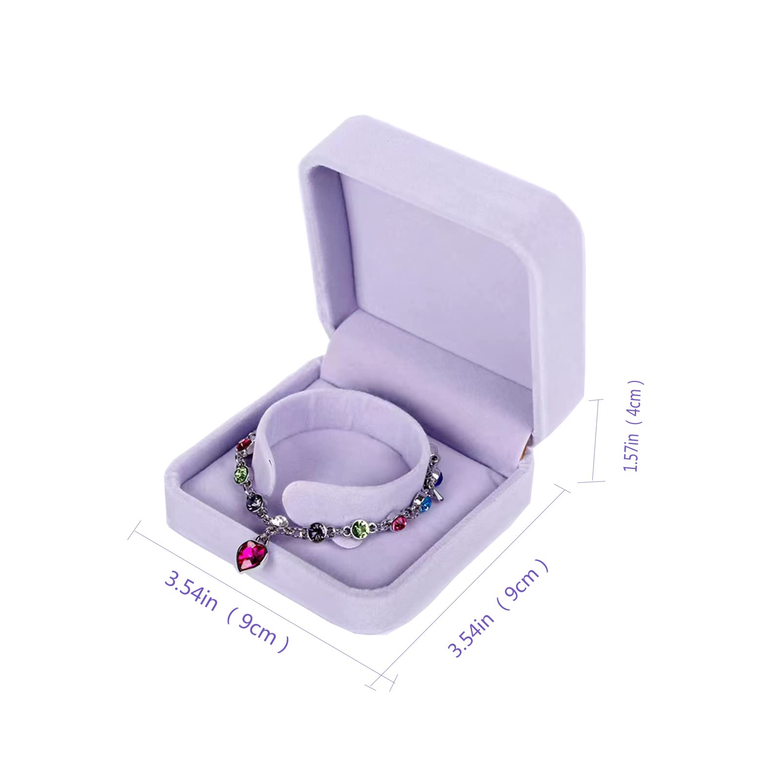 FAYADA Velvet Jewelry Storage Box - Elegant Bracelet Bangle Gift Display Case for Wedding, Proposal, Birthday & Anniversary | Perfect for Jewelry Organizing, Bridal Party Gifts & Special Occasion Presentation