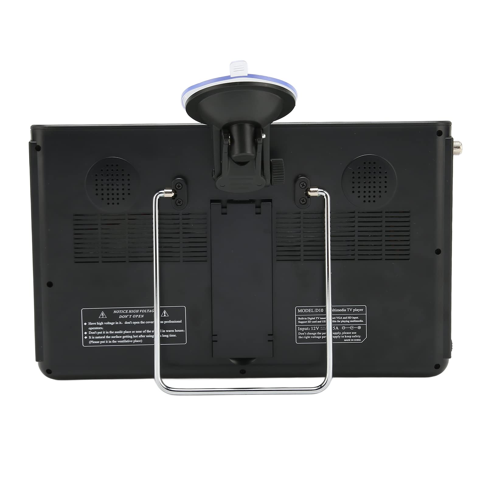 10 Inch Portable TV with Antenna - 1024X600 HD Mini Car TV with ATSC Tuner, Supports VGA/HDMI/AV/PC/Headset/USB - Ideal for Road Trips, Camping & Emergency Use (48.25MHz-863.25MHz)