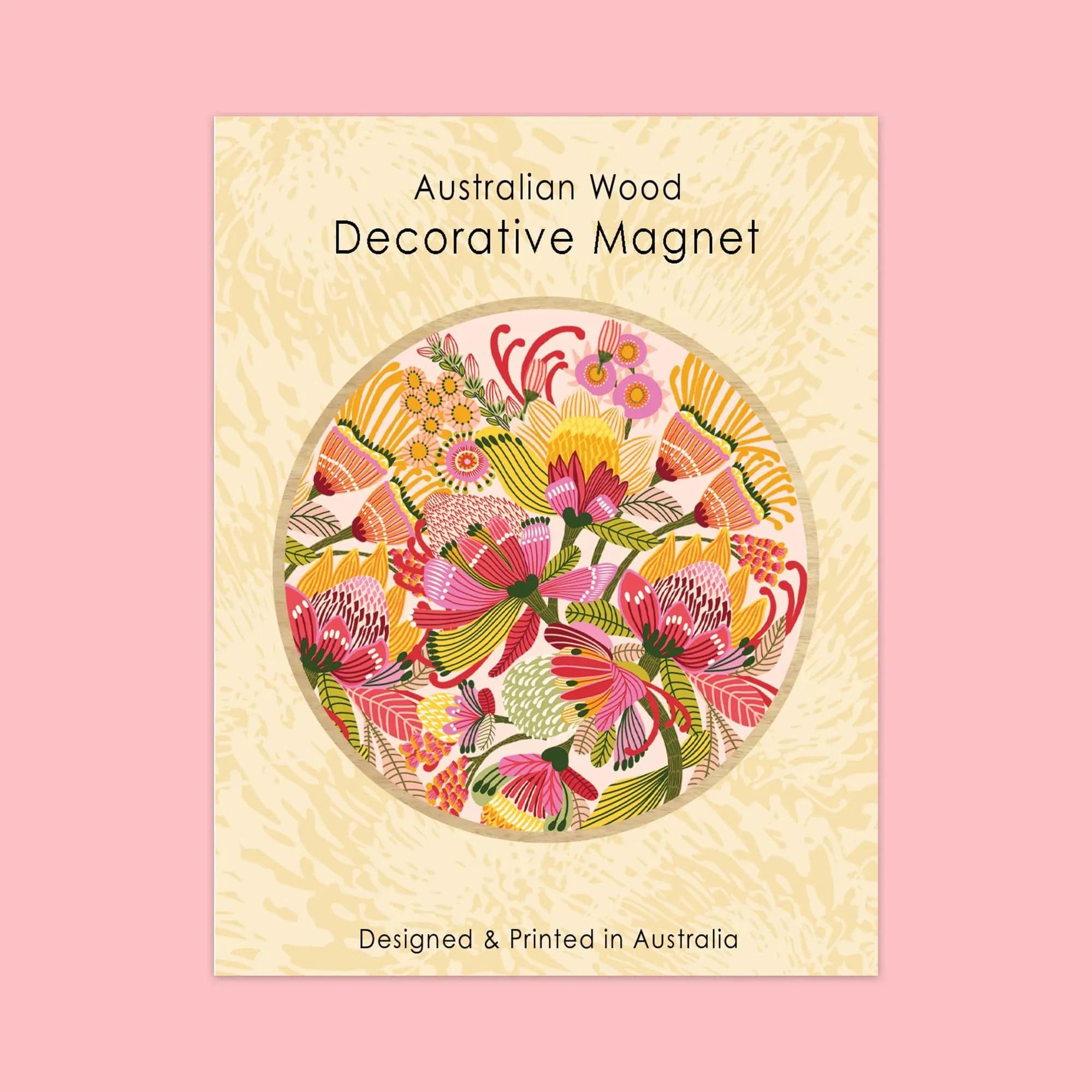 Rosella & Proteas Magnetic Flower Set - Refrigerator Magnets for Kitchen Decor, Office Whiteboard, and DIY Craft Projects