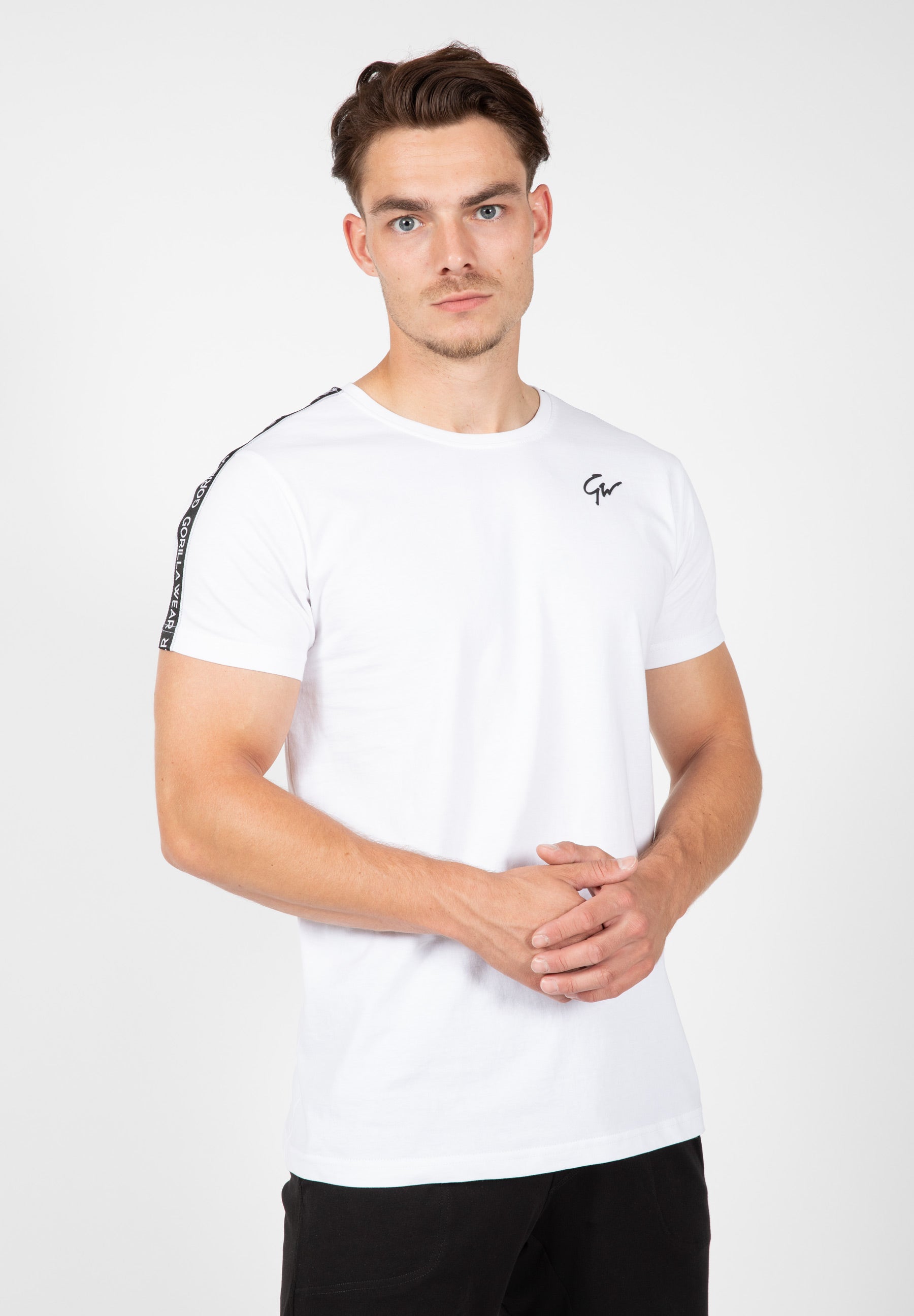 Chester T-Shirt for Men - Comfortable Cotton Tee in White & Black | Casual Wear, Street Style, Everyday Outfit