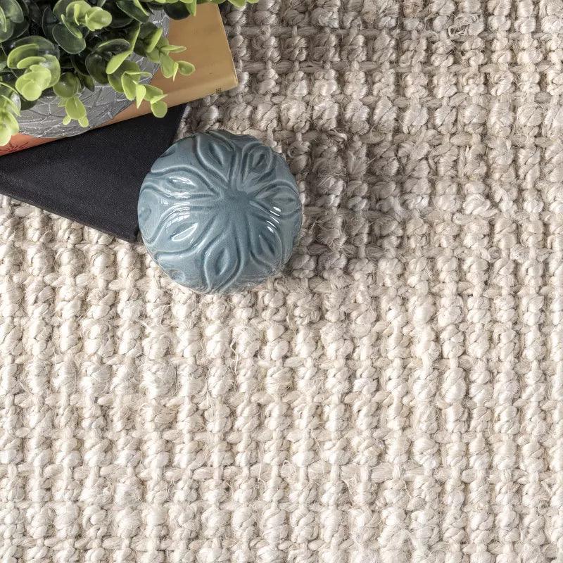 Zen Turkish Overdyed Hand Woven Natural Jute Rug - 5' x 2.10' - Boho Chic Floor Decor for Living Room, Bedroom & Entryway