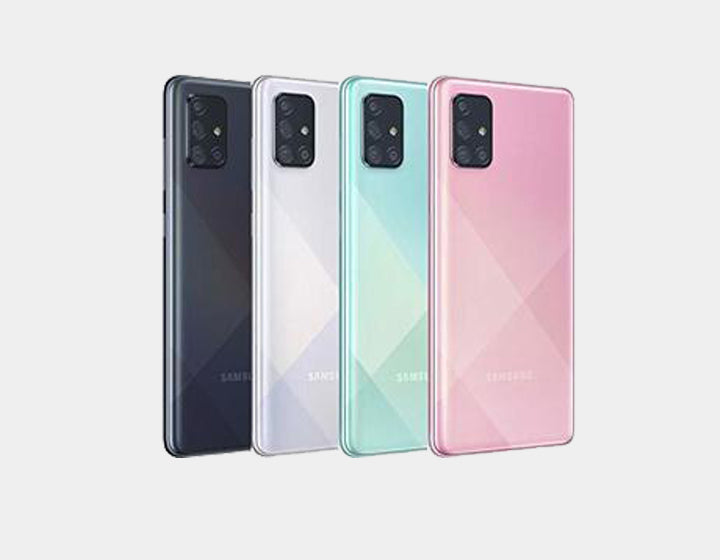 Samsung Galaxy A71 A715F 128GB 8GB RAM Dual SIM GSM Factory Unlocked Smartphone (Silver) - Perfect for Travel, Business & Everyday Use